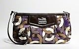 31K6TI3Ri1L. SL160  Coach Limited Edition Chainlink Capacity Wristlet Case Clutch Bag Purple Multi