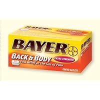 Bayer extra strength aspirin caplets, back and body pain caplets - 100 ea