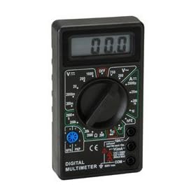 3-1/2 Digit 19 Range Digital Multimeter with Transistor Test