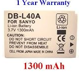 Nextop-Sanyo DB-L40, DB-L40AU Brand New 1300mAh COMPATIBLE Battery for Sanyo Xacti DMX-HD1,HD1A,HD1AEX,HD1EX,HD15,HD700,HD700R,HD700S,HD700T,Sanyo Xacti VPC-HD1,HD1A,HD1E,HD1EX,HD2,HD700