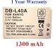 Nextop-Sanyo DB-L40, DB-L40AU Brand New 1300mAh REPLACEMENT Battery for Sanyo Xacti DMX-HD1,HD1A,HD1AEX,HD1EX,HD15,HD700,HD700R,HD700S,HD700T,Sanyo Xacti VPC-HD1,HD1A,HD1E,HD1EX,HD2,HD700