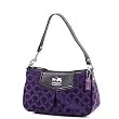 Coach Signature Madison Top Handle Demi Pouch Bag 43265 Raisin