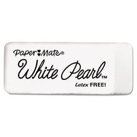 Paper Mate 70626 - White Pearl Eraser, 12/Box-PAP70626