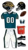 NFL TEAM UNIFORM 3-D Stickers JACKSONVILLE JAGUARS - DISCONTINUED ITEM - For Scrapbooking, Card Making & Craft Projects