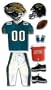 NFL TEAM UNIFORM 3-D Stickers JACKSONVILLE JAGUARS - DISCONTINUED ITEM - For Scrapbooking, Card Making & Craft Projects