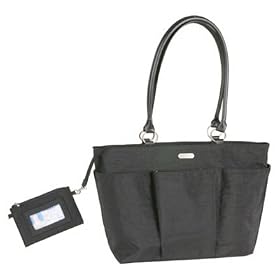 Buy Ladies Baggallini AMC304 A La Carte Bagg - Black Khaki Crinkle Nylon by Baggallini
