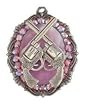 Gasoline Glamour Go Go Cowgirl Pretty Pink Rhinestone Charm Necklace