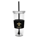 NFL New Orleans Saints Lidded Cold Cup with Straw