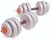 YORK 26KG SPINLOCK VINYL DUMBELL KIT - SILVER