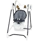 Graco 6-Speed OpenTop Reclining Swing - Navy Gingham
