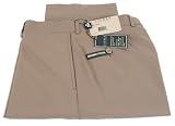 Ralph Lauren - Ralph Lauren Men's Flat Front Solid Tan Wool Dress Pants - Size 33 x32