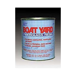 BOAT YARD FIBERGLASS POLYESTER RESIN, QUART by
