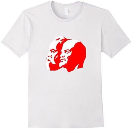 Men's Marx Lenin Russian Soviet Union Communist Unisex Shirt Medium White