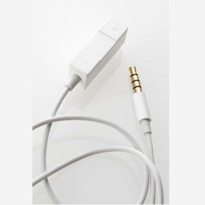 Simplism Japan TR-RM3SFL-WT/EN Remote Controller 3-Buttons for iPod (White)