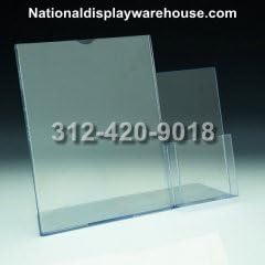 National Display Warehouse,TRU-VU Combo Literature Holder and Brochure Pocket, 1pc.
