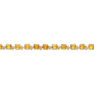 14K White Gold 13.5cttw Citrine Bracelet Jewelry 7 by