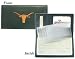 Texas Longhorns Embroidered Leather Checkbook Cover