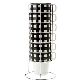PT Cappuccino Set Picnic Tower Porcelain Black