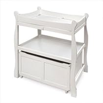 Sleigh Changing Table with Cart - White
From Badger Basket
