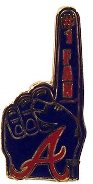 Atlanta Braves #1 Fan Pin