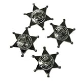 31K73mnSF3L. SL160  Toy Cowboy Sheriff Badge Party Favor Birthday lot 48 Reviews