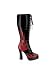 5 Inch Lace Up American Flag Platform Boot, Side Zipper