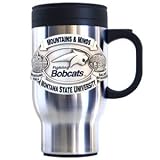 Montana State Bobcats Stainless Steel 18 oz Travel Beverage Mug - NCAA College Athletics Fan Shop Sports Team Merchandise