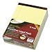 Ampad Gold Fibre 16# Watermarked Canary 8 1/2 x 11 3/4 Inch Wide Rule 50 Sheet Pads 12 Pack (20-020)