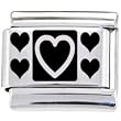 Body Candy Italian Charms Laser Love Hearts