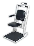 Detecto 6876 Digital Platform Scale w/ Flip-Seat, 600 lb Capacity x 0.2 lb Increment (Made in the USA)