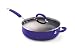 Rachael Ray Porcelain Enamel Nonstick 6-Quart Deep Saute Pan, Blue