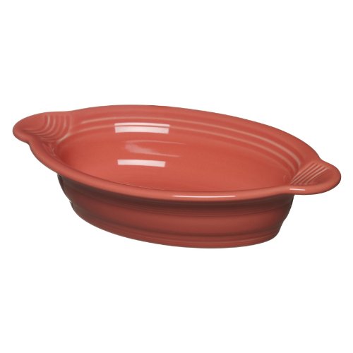 Fiesta 9 By 5-Inch Individual Oval Casserole, Flamingo