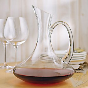Servizio Wine Decanter, Handled for Pouring Ease & Elegance