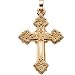 14K Yellow Gold Design Cross Pendant