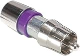 F-Conn Commercial RCA Male Connector RGB 22-24 Ga. 5 Pcs.