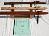 Brent Haines 3 Flutes by Chris Ti Coom with Triple Rack & Book - B001RV9LK6