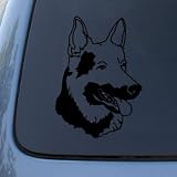 GERMAN SHEPHERD HEAD - Dog - Vinyl Decal Sticker #1516 | Vinyl Color: Black
