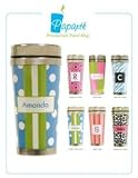 Paparte Personalized Coffee Drinking Travel Mugs