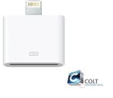 COLT® iPhone 5 Lightning Adaptor - 8 Pin Lightning Adaptor to 30-pin Adaptor for Apple iPhone 5, iPad 4, iPod Touch 5 gen, Nano 7th Gen