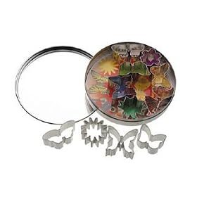 Butterflies and Flower Shaped Cookie Cutters- set of eleven