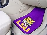 LSU Fighting Tigers universal fit Carpet 2 Pc Car Floor Mat (Rug)