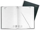 5 Star 2009 A4 2 Pages Per Day Diary Blk