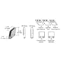 CRL 1/2" Brushed Nickel 128 Degree Slant Obtuse End Clamp Type "C" Stair and Walkway Railings