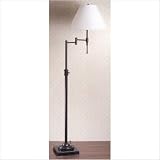 State Street Swing Arm Floor Lamp with Classic Empire Shade in Antique Bronze
