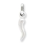 18mm Sterling Silver Italian Horn Charm