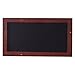 Adeco 3 Opening Decorative Walnut Wood Wall Hanging Collage Picture Photo Frame - Made to Display Three 4x6 Photos