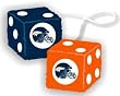 Denver Broncos Fuzzy Dice - Football Sports Merchandise