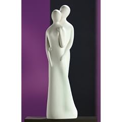 Gilde Sculpture Francis 'Komm mit mir' - creme