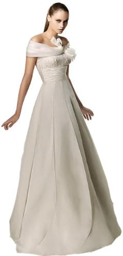 Classic A-Line/Princess Strapless Court Train Wedding Dress With Beading Zipper-up Satin Organza 2 Ivory