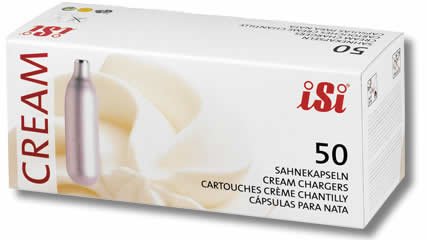 50 ISI Sahnekapseln, Einweg